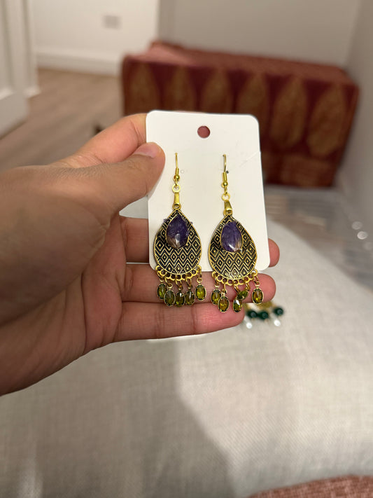 Preserved Lavender and Jade Danglings