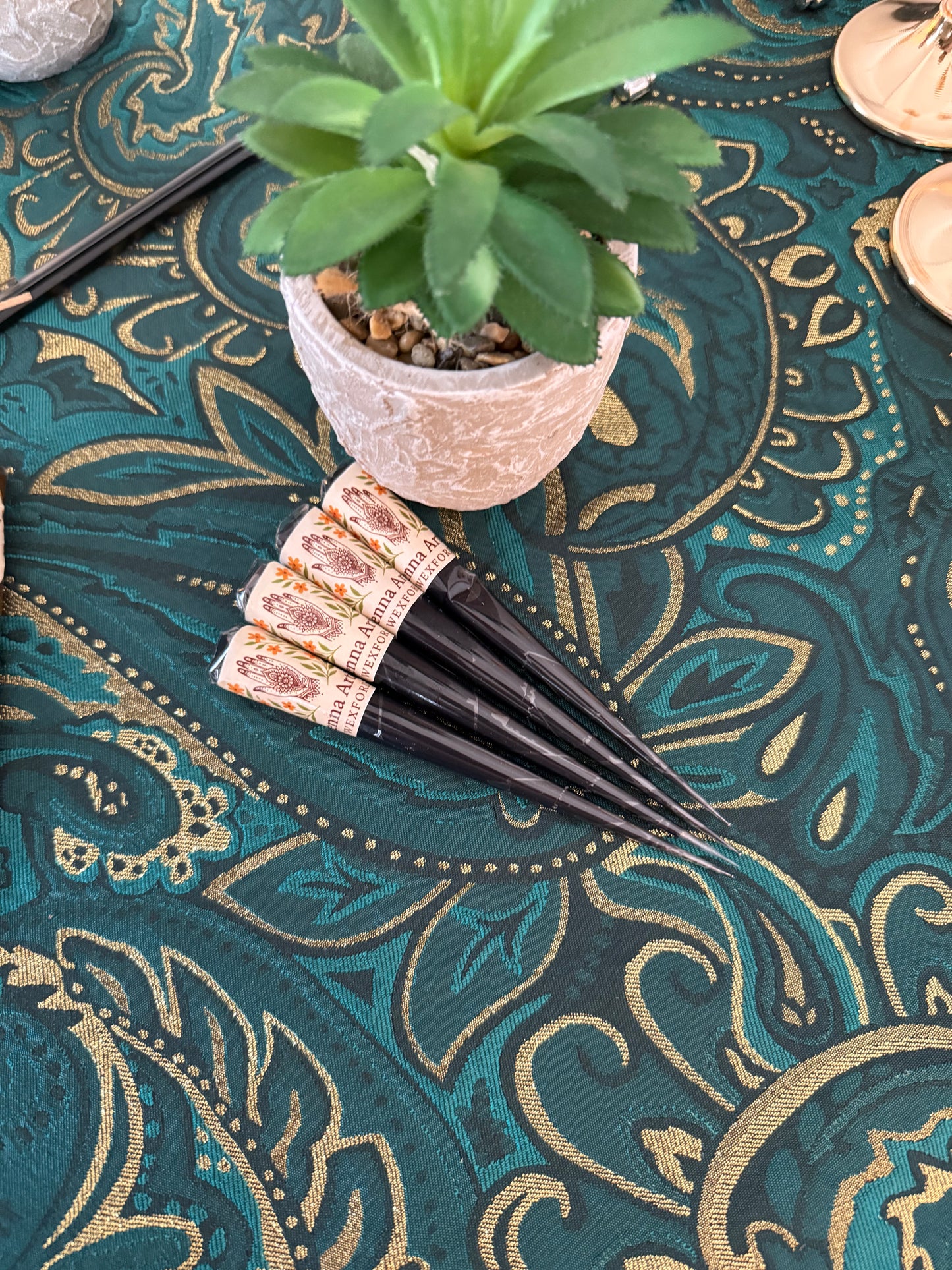 Henna Cones for Body Art - Set of 4