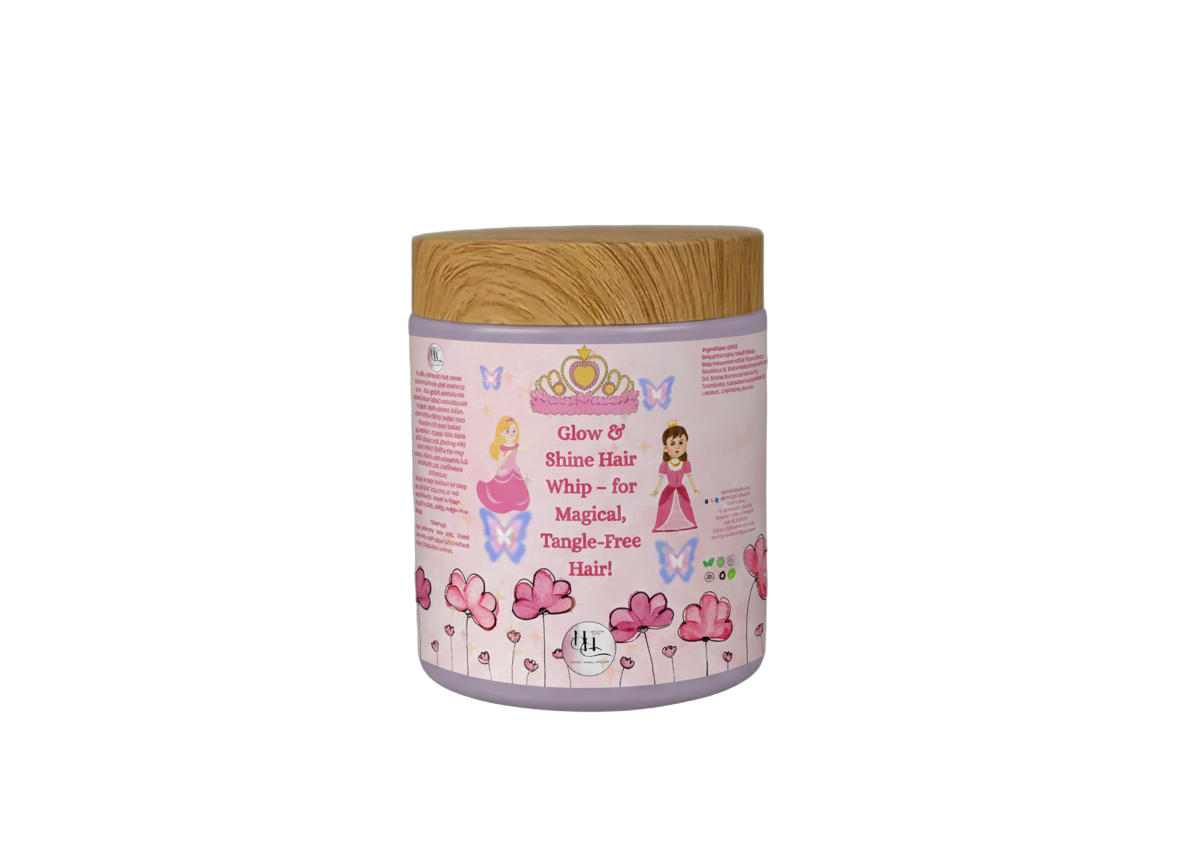 Glow & Shine Whip- for magical, tangle-free hair.